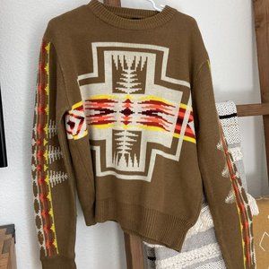 Aztec Light Brown Sweater